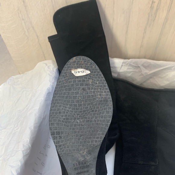 Stuart Weitzman black over the knee suede boots size 6.5 - Picture 5 of 7